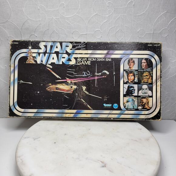 Star Wars Escape From Death Star Game Complete Vintage Board Game 1977 Kenner - Picture 16 of 16